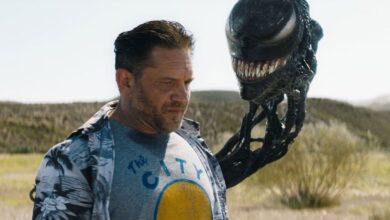 Tom Hardy as Eddie Brock in Venom 2.