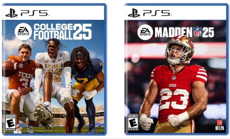 College Football 25 e Madden 25 com descontos aos preços mais baixos ainda na Amazon