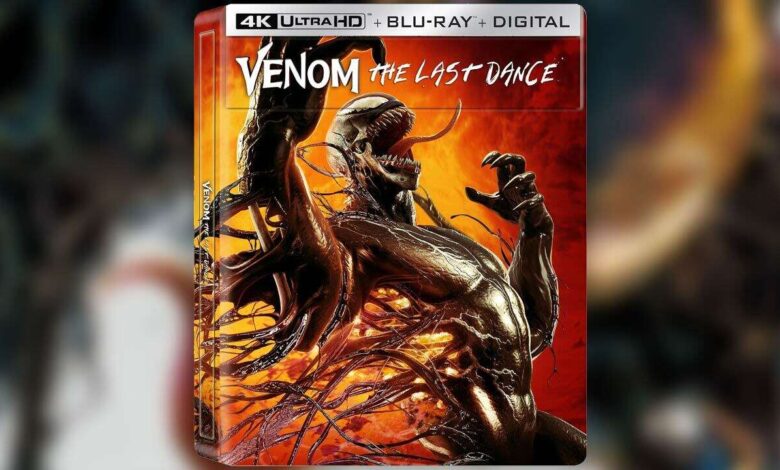 Venom: The Last Dance 4K Blu-Ray Steelbook Pré-encomendas estão disponíveis na Amazon