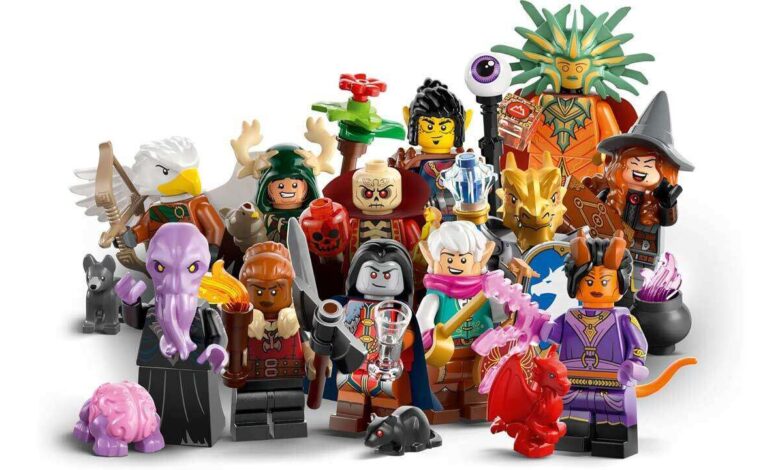 Pacotes de minifiguras de Lego Dungeons & Dragons com desconto na Amazon