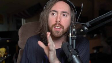 asmongold streaming on twitch in his room