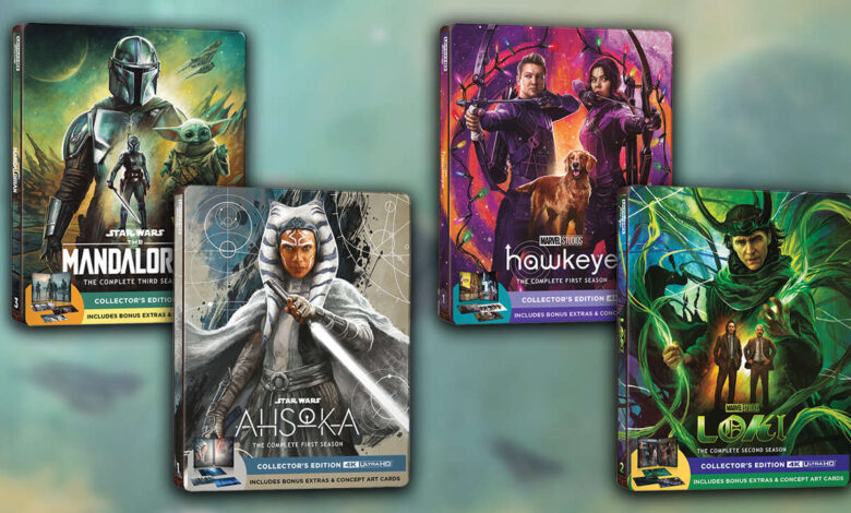 Pré-encomendas de Steelbook Disney + 4K na Amazon – Mandalorian S3, Loki S2, Hawkeye e Ahsoka