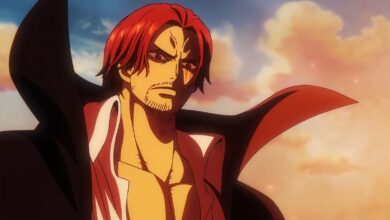 An Image of Red-Haired Shanks From One Piece