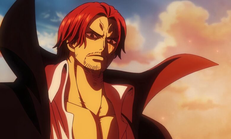 An Image of Red-Haired Shanks From One Piece