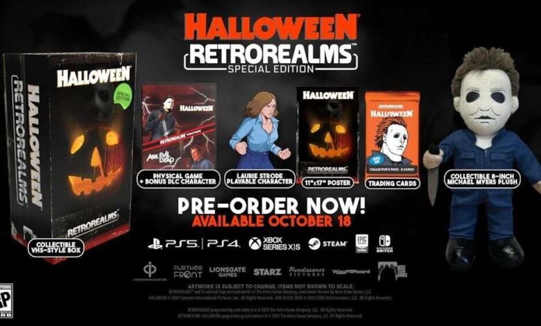 Chegou a edição especial RetroRealms – dois jogos de terror de 16 bits, Michael Myers Plush e muito mais por US $ 80