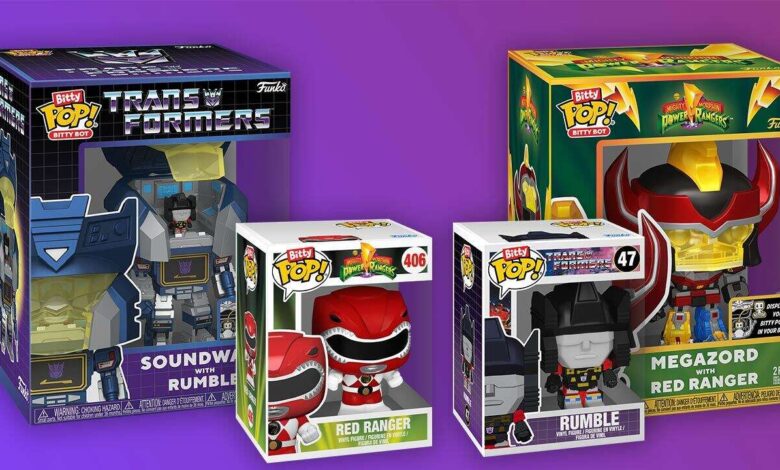 Novos colecionáveis ​​Funko Bitty Pop celebram transformadores clássicos e Power Rangers