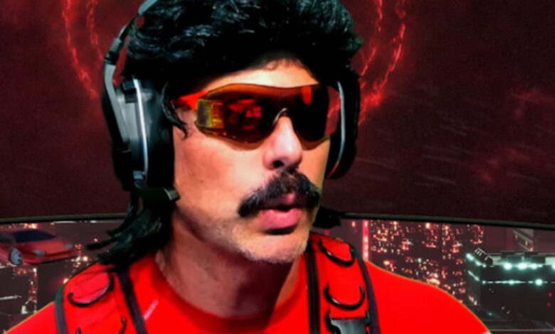 Dr Disrespect looking into the camera