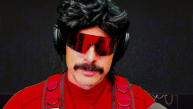 Dr Disrespect looking into the camera