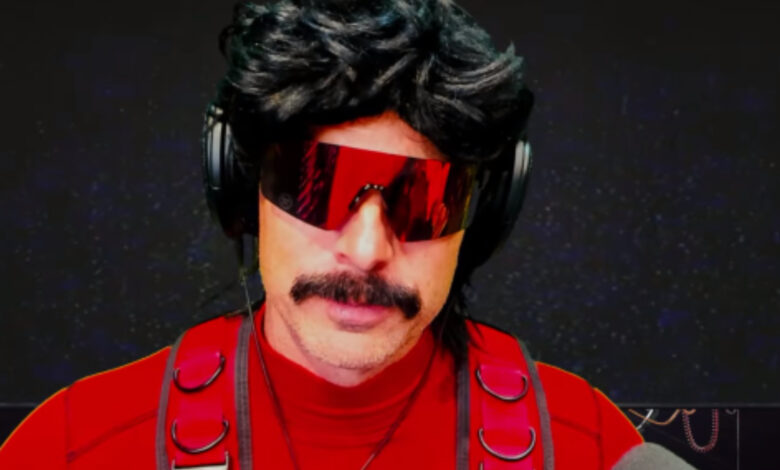 Dr Disrespect looking into the camera