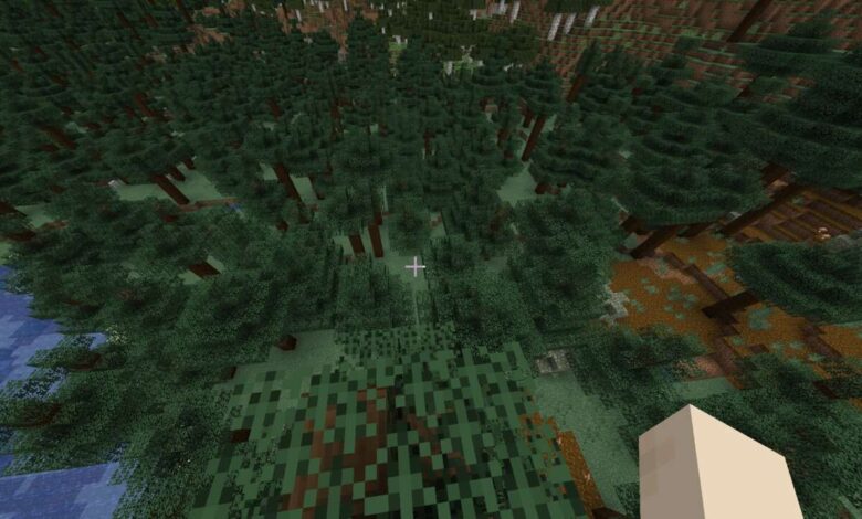 Como encontrar biomas Taiga no Minecraft