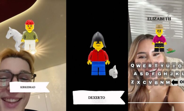 AI Lego filter on TikTok