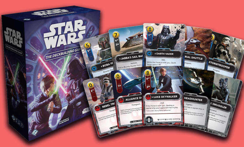 O jogo de cartas Star Wars Deckbuilding custa apenas US $ 17 na Amazon