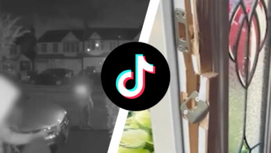 Door kick challenge on tiktok