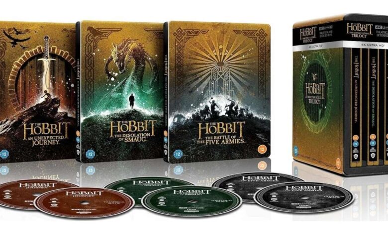 A coleção Hobbit Trilogy Steelbook está disponível por US $ 150 na Amazon