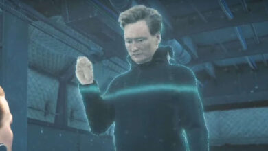 O jogador sem noção de Conan O'Brien retorna para jogar um jogo em que já está