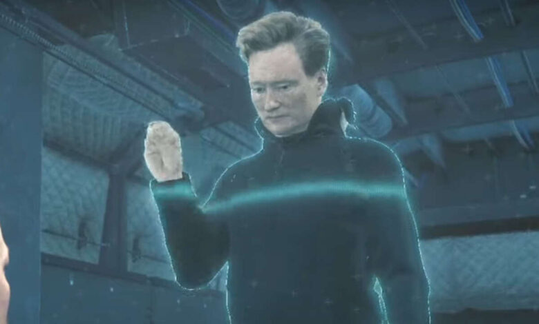 O jogador sem noção de Conan O'Brien retorna para jogar um jogo em que já está