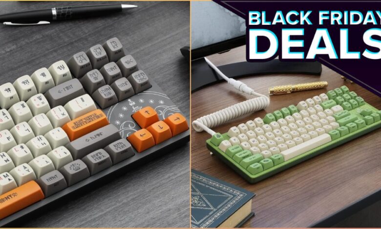 Estes elegantes teclados do Senhor dos Anéis têm desconto na Black Friday