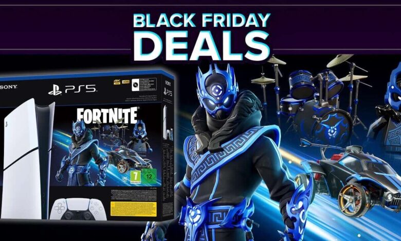 Pacotes de férias PS5 Slim Fortnite são lançados com preços da Black Friday