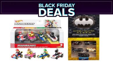 Os carros Hot Wheels Batmobile e Mario Kart Diecast são baratos na promoção da Black Friday da Amazon