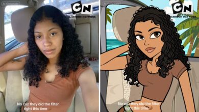 Total Drama Island filter on TikTok