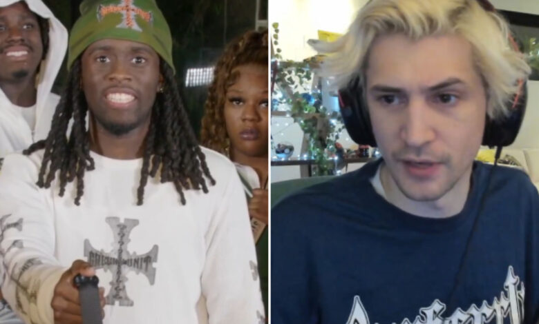 xQc and Pirate Software in banana suit side-by-side talking to camera