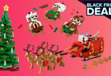 Ofertas de conjuntos de Lego de Natal na Amazon - pacote de 3 enfeites de gengibre por US $ 8, trenó do Papai Noel por apenas US $ 28 e muito mais