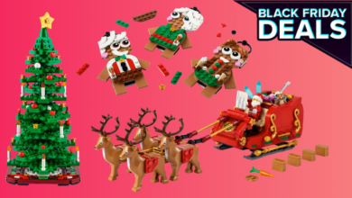 Ofertas de conjuntos de Lego de Natal na Amazon - pacote de 3 enfeites de gengibre por US $ 8, trenó do Papai Noel por apenas US $ 28 e muito mais