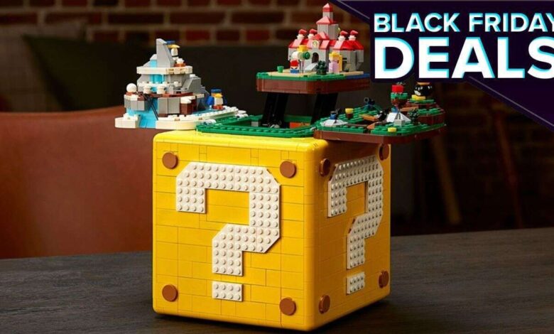 Conjunto de modelos de blocos de perguntas Lego Mario ganha oferta na Black Friday na Amazon e no Walmart