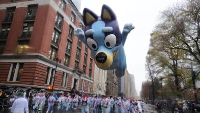 NEW YORK, NEW YORK - NOVEMBER 28: 2024 Macy's Thanksgiving Day Parade on November 28, 2024 in New York City. (Photo by Theo Wargo/Getty Images)