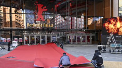 13 February 2024, Berlin: The red carpet is rolled out in front of the Berlinale Palast. The International Film Festival takes place from February 15 to 25. Photo: Jens Kalaene/dpa (Photo by Jens Kalaene/picture alliance via Getty Images)