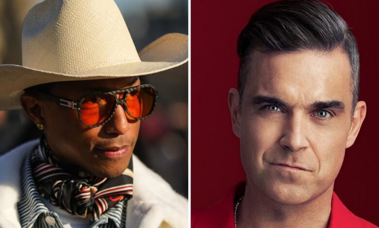 Músicas originais de Pharrell e Robbie Williams ocupam o centro do palco na corrida do Oscar