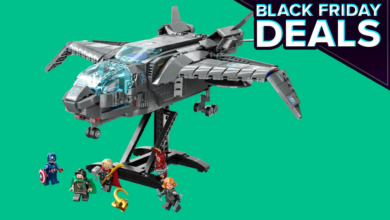 O conjunto Avengers Quinjet Lego de US $ 100 custa apenas US $ 64 na Amazon para a Black Friday