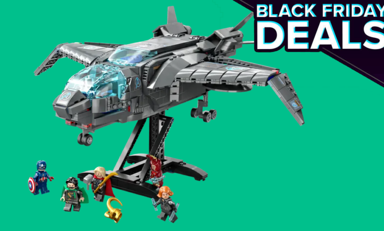 O conjunto Avengers Quinjet Lego de US $ 100 custa apenas US $ 64 na Amazon para a Black Friday