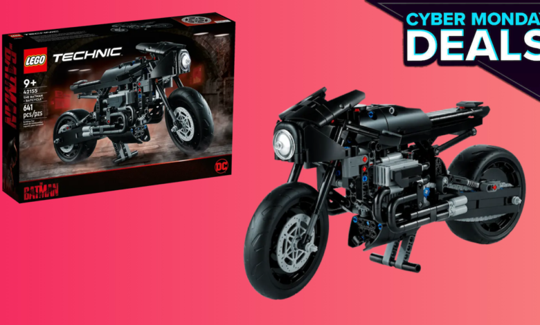 Lego Batcycle do Batman custa apenas US $ 30 na promoção da Cyber ​​​​Monday do Walmart