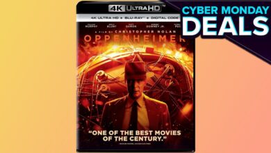 Oppenheimer e outros Blu-Rays 4K de Christopher Nolan são baratos para a Cyber ​​​​Monday