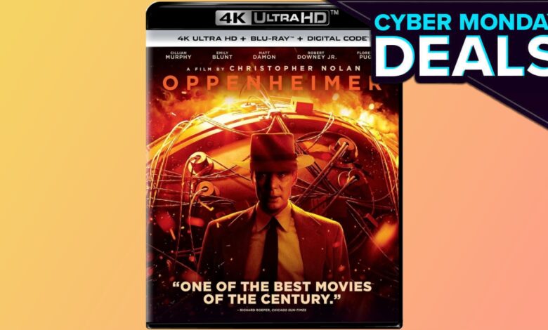 Oppenheimer e outros Blu-Rays 4K de Christopher Nolan são baratos para a Cyber ​​​​Monday