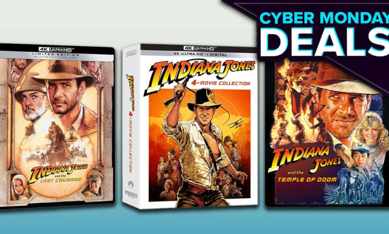 Edições e conjuntos de caixas do Indiana Jones 4K Steelbook ganham ótimos descontos na Cyber ​​​​Monday