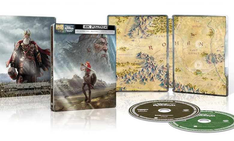 O Senhor dos Anéis: A Guerra dos Rohirrim 4K Blu-Ray Steelbook disponível para encomenda na Amazon