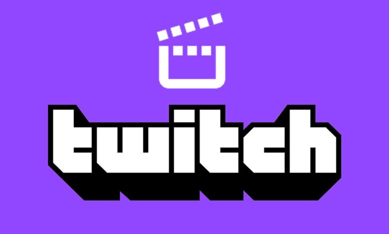 Twitch log on lighter purple background