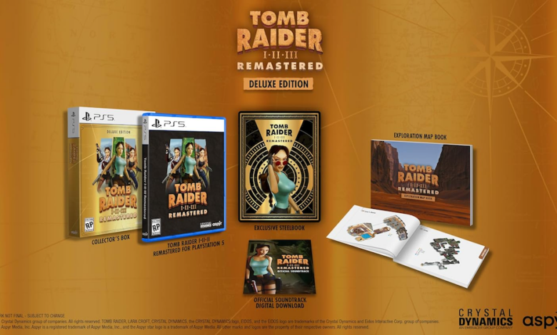 A coleção Tomb Raider Remastered Deluxe cai para US $ 30 – obtenha caixa de aço, livro de exploração e muito mais