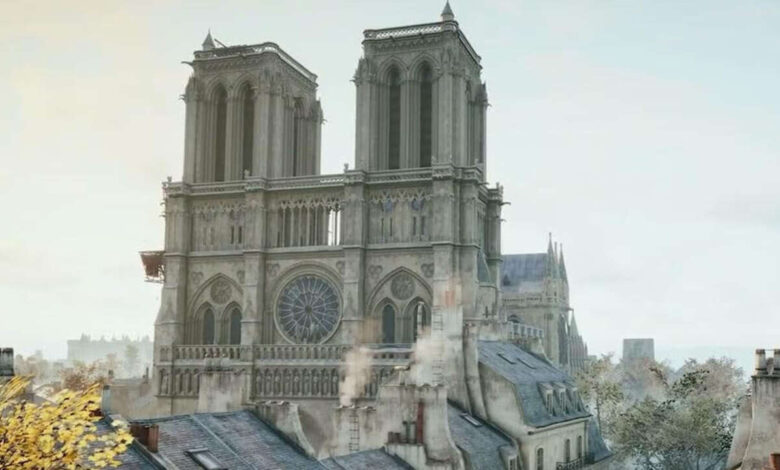 Assassin's Creed Unity dobra a história enquanto a Ubisoft comemora a reabertura de Notre Dame