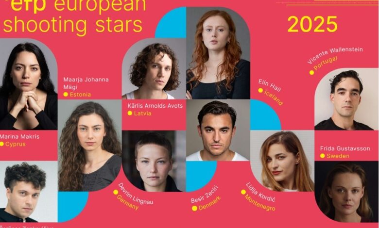 Atores europeus com apelo internacional selecionados para estrelas cadentes