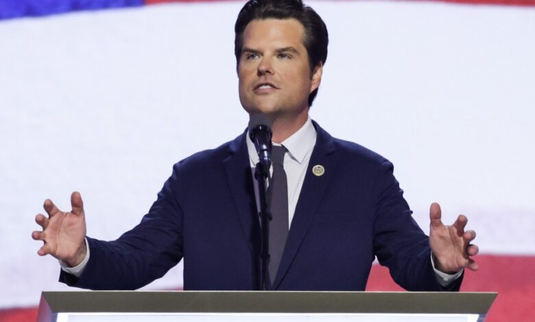 Matt Gaetz junta-se à OAN como âncora depois de se retirar como AG Pick de Trump