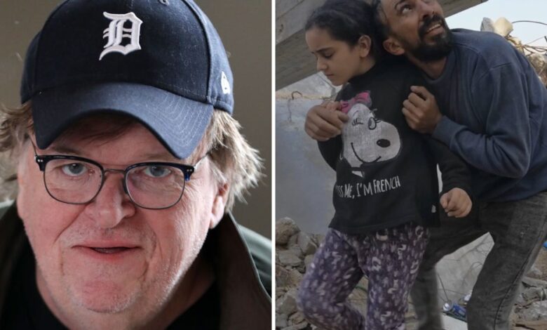 Michael Moore embarca na inscrição palestina ao Oscar 'From Ground Zero'