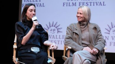 Pamela Anderson e Gia Coppola falam sobre 'A última showgirl' em Sun Valley