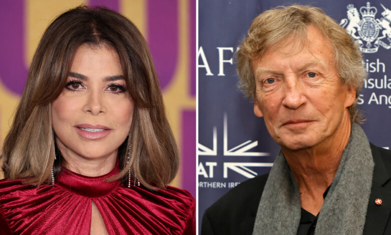 Paula Abdul and Nigel Lythgoe