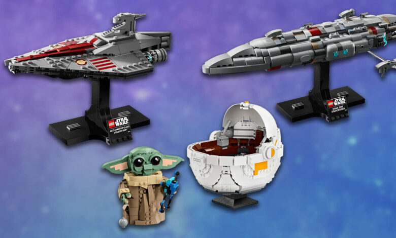 Seis novos conjuntos de Lego de Star Wars disponíveis agora, incluindo Baby Yoda e o Hover Pram