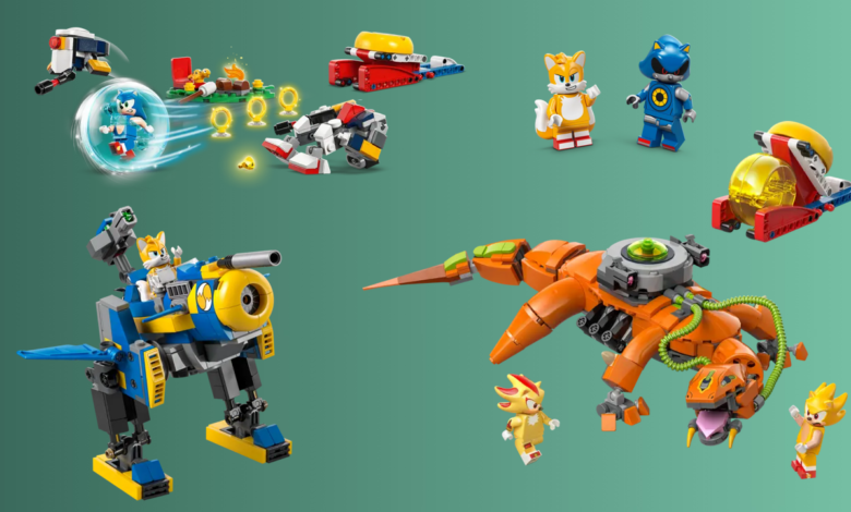 Novos conjuntos de Lego do Sonic The Hedgehog apresentam Metal Sonic, Super Shadow e Tails’ Cyclone Mech