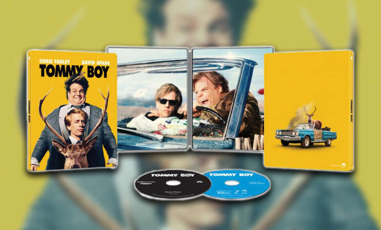 Comédia clássica de Chris Farley Tommy Boy ganhando edição em Blu-Ray Steelbook 4K