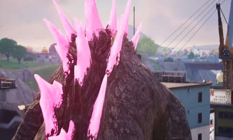 Um Godzilla em tamanho real está travando Fortnite Battle Royale esta semana